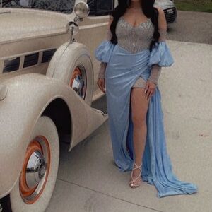 Embellished evening or prom dress